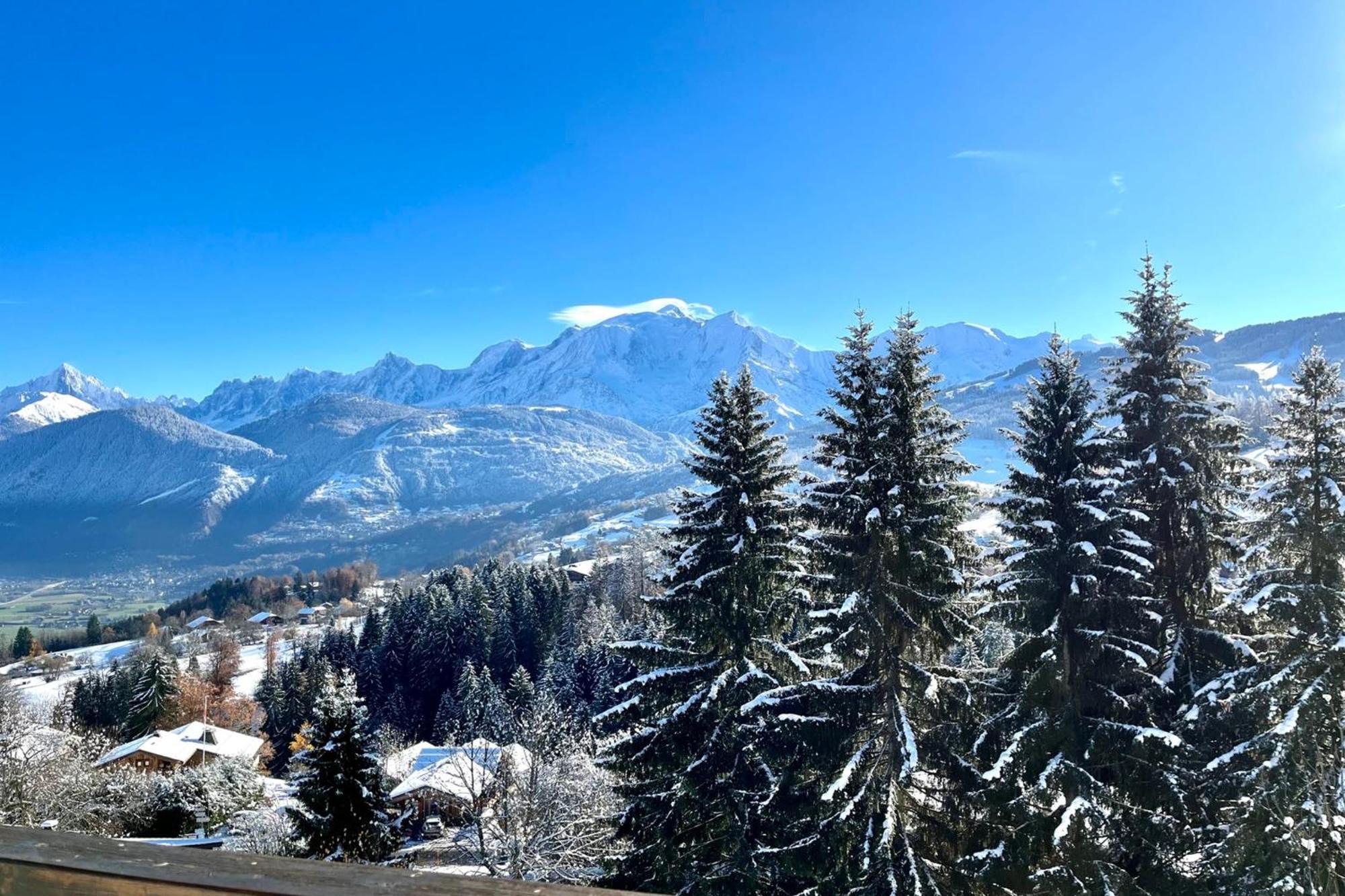 Apartament Large Apt 80M Superb View Mont-Blanc 6P Combloux Zewnętrze zdjęcie